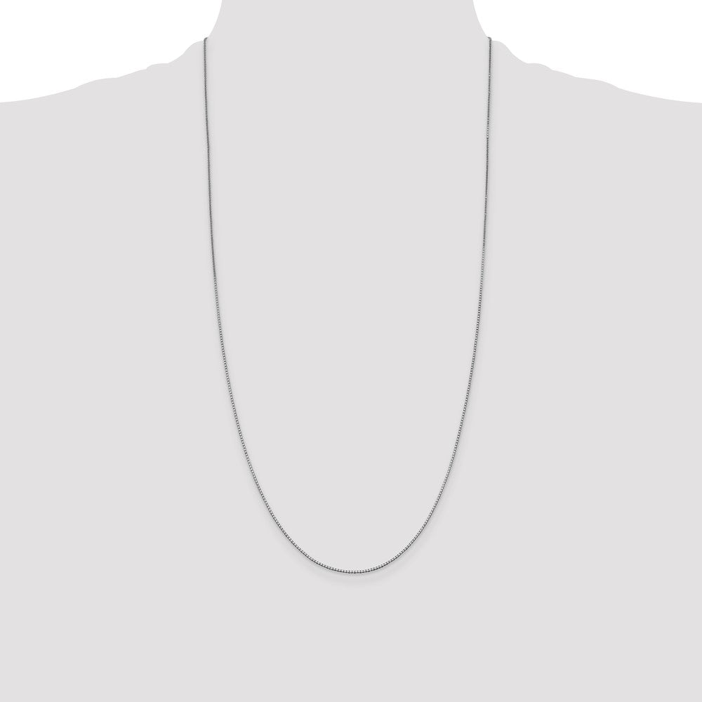 Shop Stylish 14K White Gold 28-Inch .95mm Box Chain with Lobster Clasp