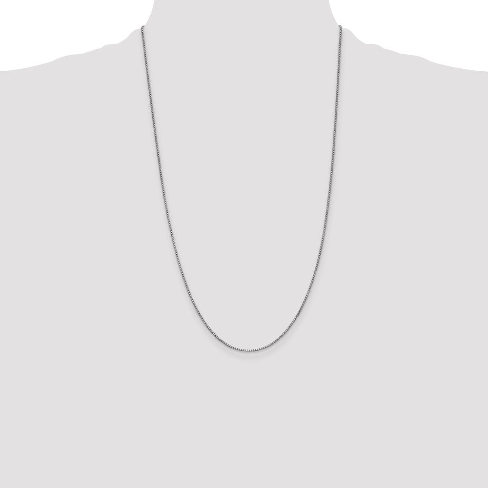 Buy Stylish 14K White Gold 26-Inch Box Chain, 1mm - Luxury & Value!