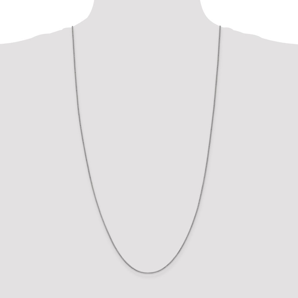 Shop Stylish 14K White Gold 30-Inch 1mm Box Chain with Lobster Clasp
