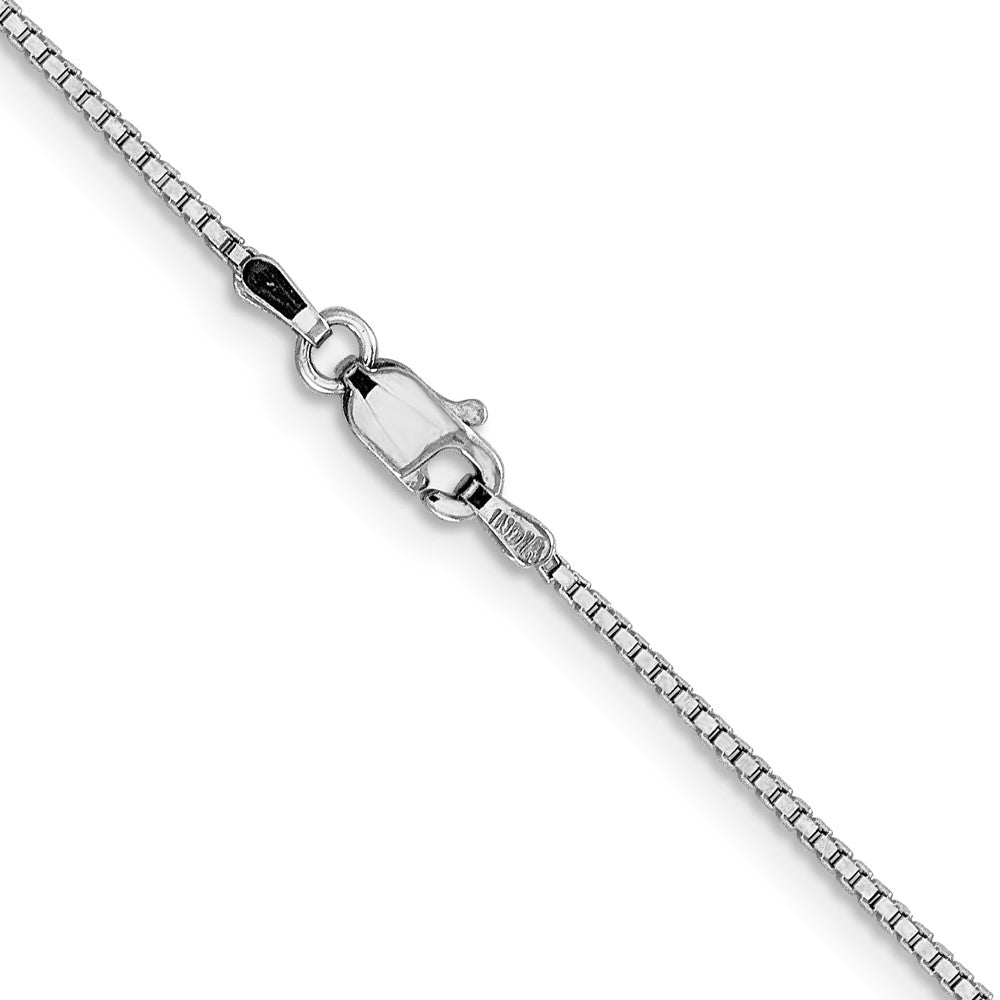 Buy Stylish 14K White Gold 24-Inch Box Chain - 1.05mm, Lobster Clasp