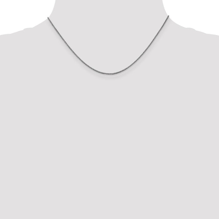 High-Quality 14K White Gold 16-Inch 1.05mm Box Chain - Stylish & Affordable!-4