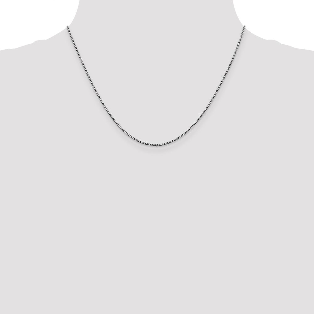 High-Quality 14K White Gold 18-Inch Box Chain, Stylish & Affordable!