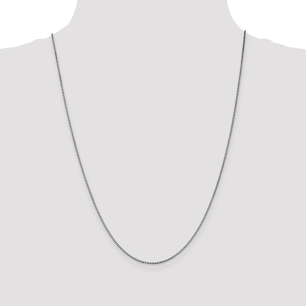 Buy Stylish 14K White Gold 24-Inch Box Chain - 1.05mm, Lobster Clasp