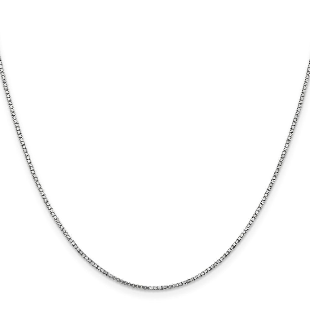Shop Stylish 30-Inch 1.1mm 14K White Gold Box Chain with Lobster Clasp
