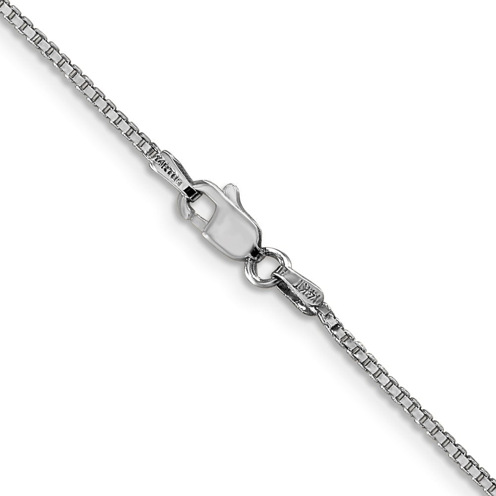 Shop Stylish 30-Inch 1.1mm 14K White Gold Box Chain with Lobster Clasp