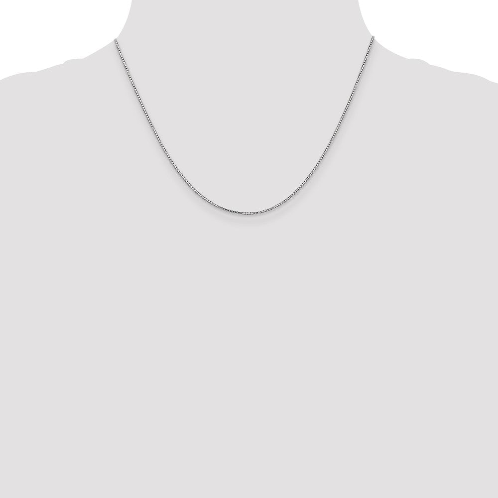 Buy Stylish 14K White Gold Box Chain - 18-Inch, 1.1mm, Luxury Design