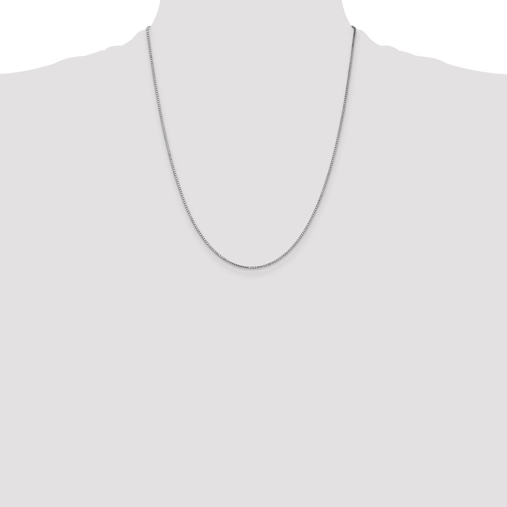 Shop 14K White Gold 22-Inch 1.1mm Box Chain - Stylish & Affordable Luxury
