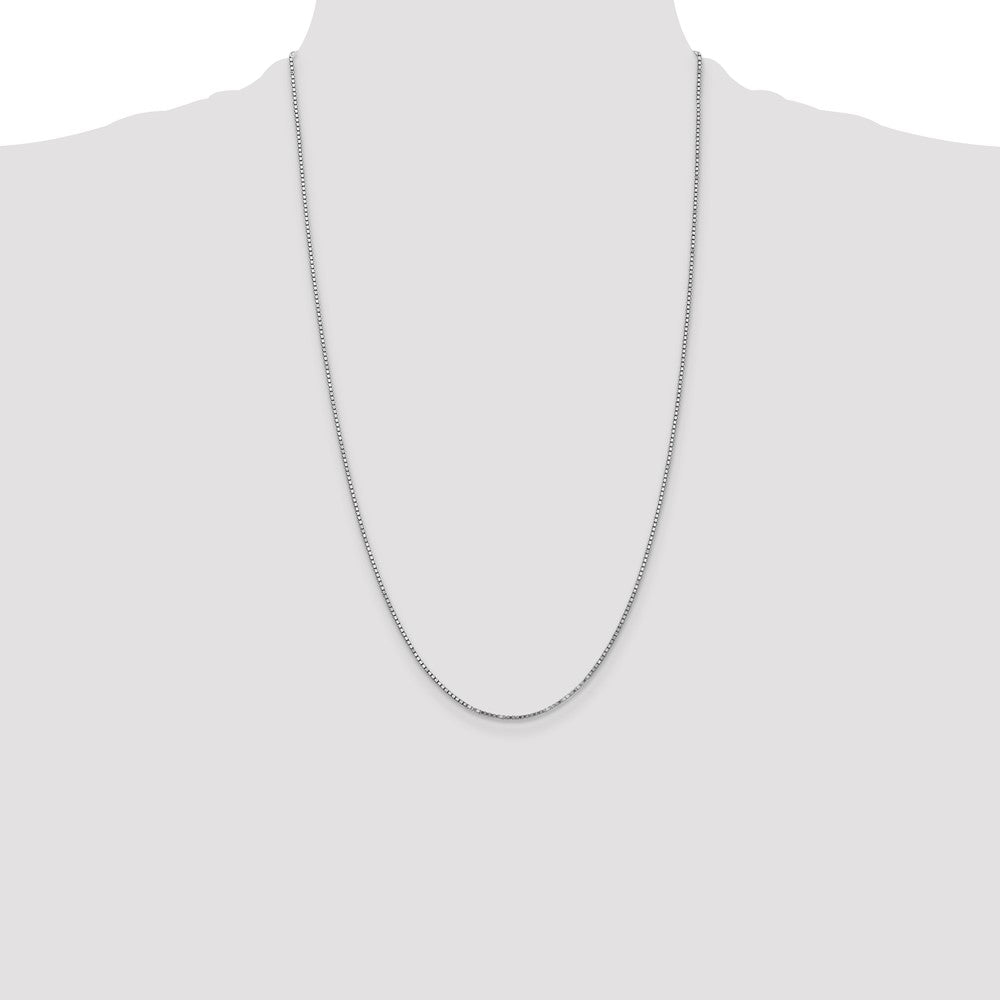 Exclusive 14K White Gold 26-Inch Box Chain, 1.4mm - Stylish & Luxury Jewelry