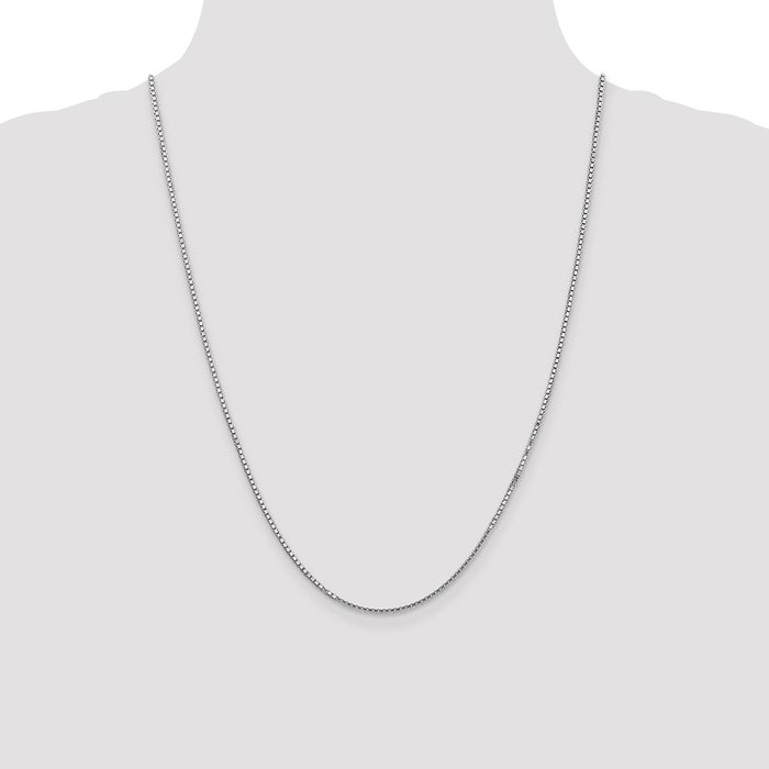 Buy Stylish 14K White Gold Box Chain - 24-Inch, 1.5mm, Luxury Look-4