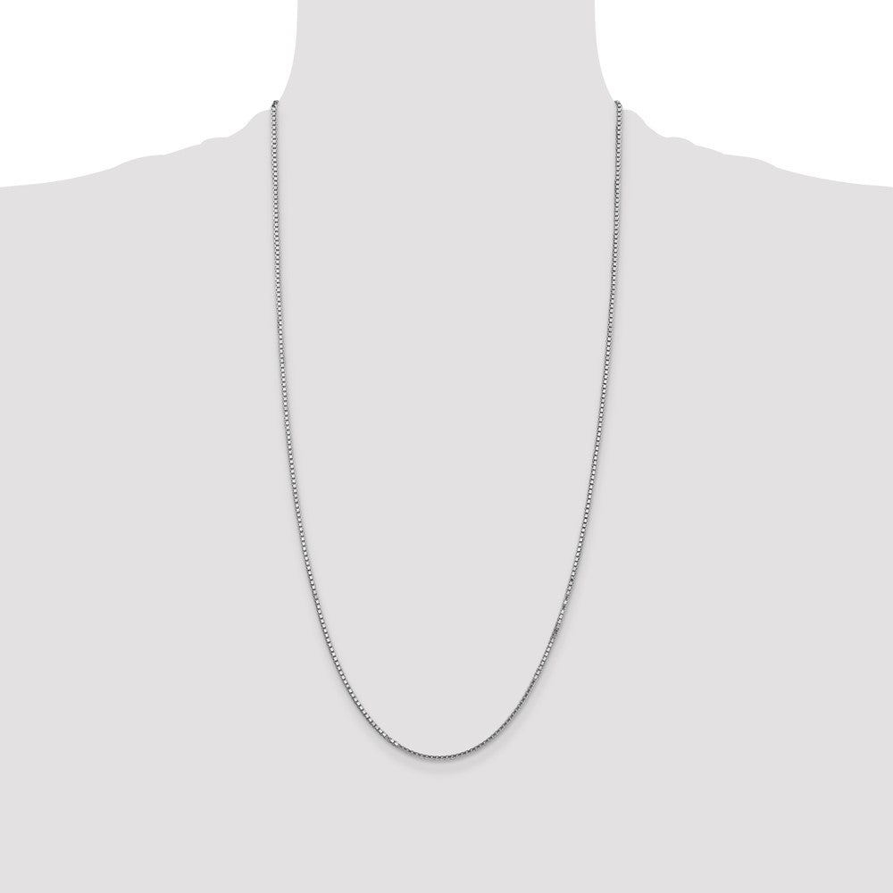 Buy 14K White Gold Box Chain - 28-Inch, 1.5mm, Stylish Lobster Clasp