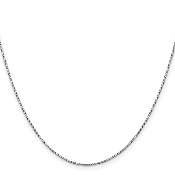 14K White Gold 14-Inch .9mm Box Chain