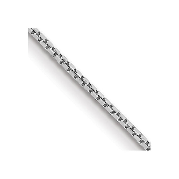 14K White Gold 24-Inch .9mm Box Chain