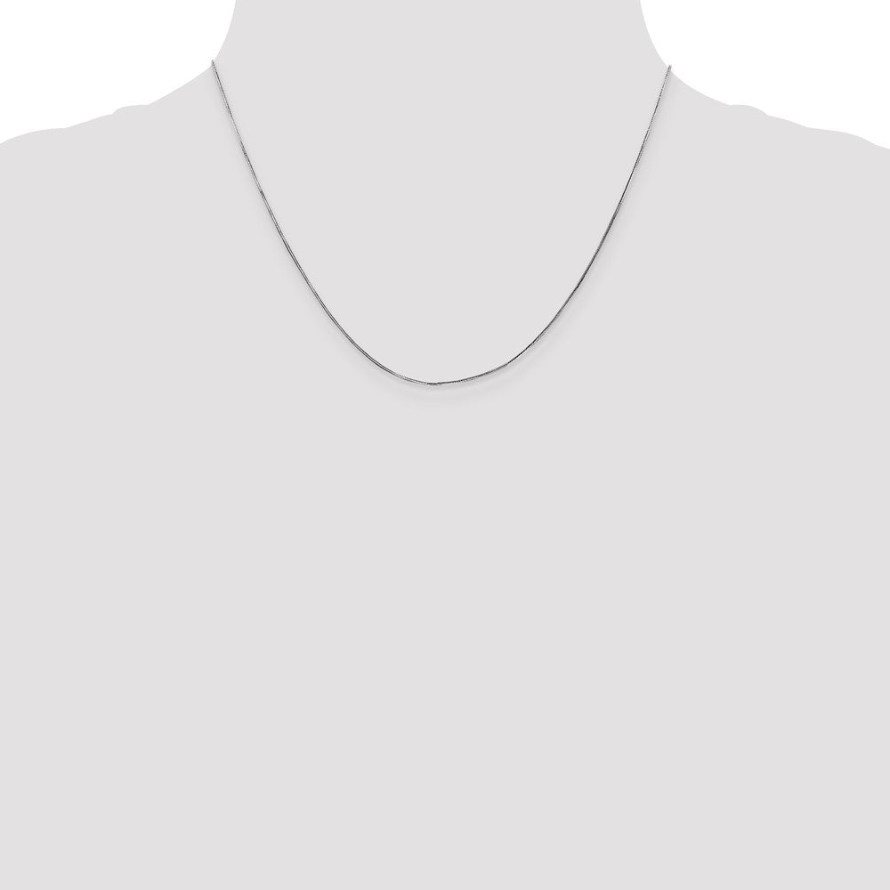 Shop 14K White Gold 18-Inch Octagonal Snake Chain - Stylish & Affordable