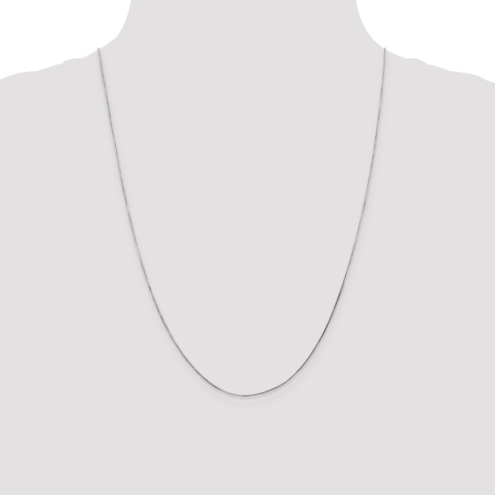Exclusive 14K White Gold 24-Inch 0.5mm Octagonal Snake Chain - Stylish Value!