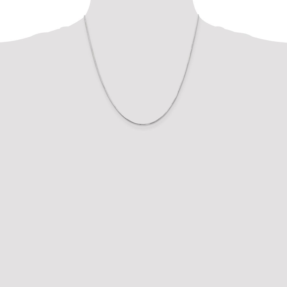 Shop Stylish 14K White Gold 20-Inch .9mm Octagonal Snake Chain, Luxury Look