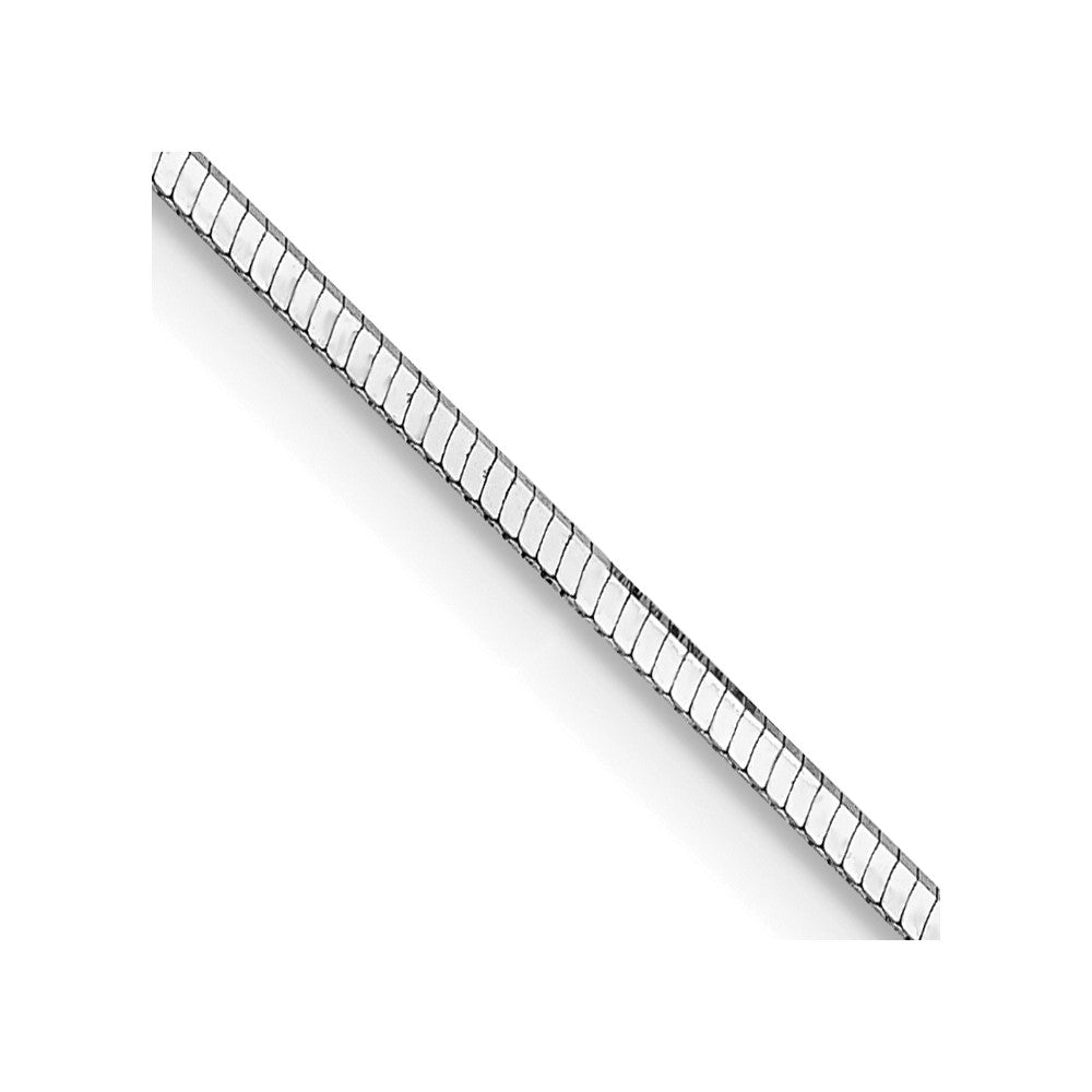 Shop Stylish 14K White Gold 20-Inch 1mm Octagonal Snake Chain - Luxury Value!