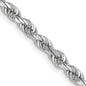 High-Quality 30-Inch 14K White Gold Diamond-Cut Rope Chain - Stylish Value!-4