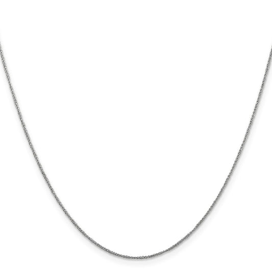 Shop 14K White Gold .70mm Ropa Chain 18-Inch - Stylish & Affordable Luxury!