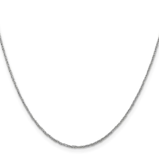 Buy 14K White Gold Ropa Chain 18-Inch, 1.1mm - Affordable Luxury Jewelry