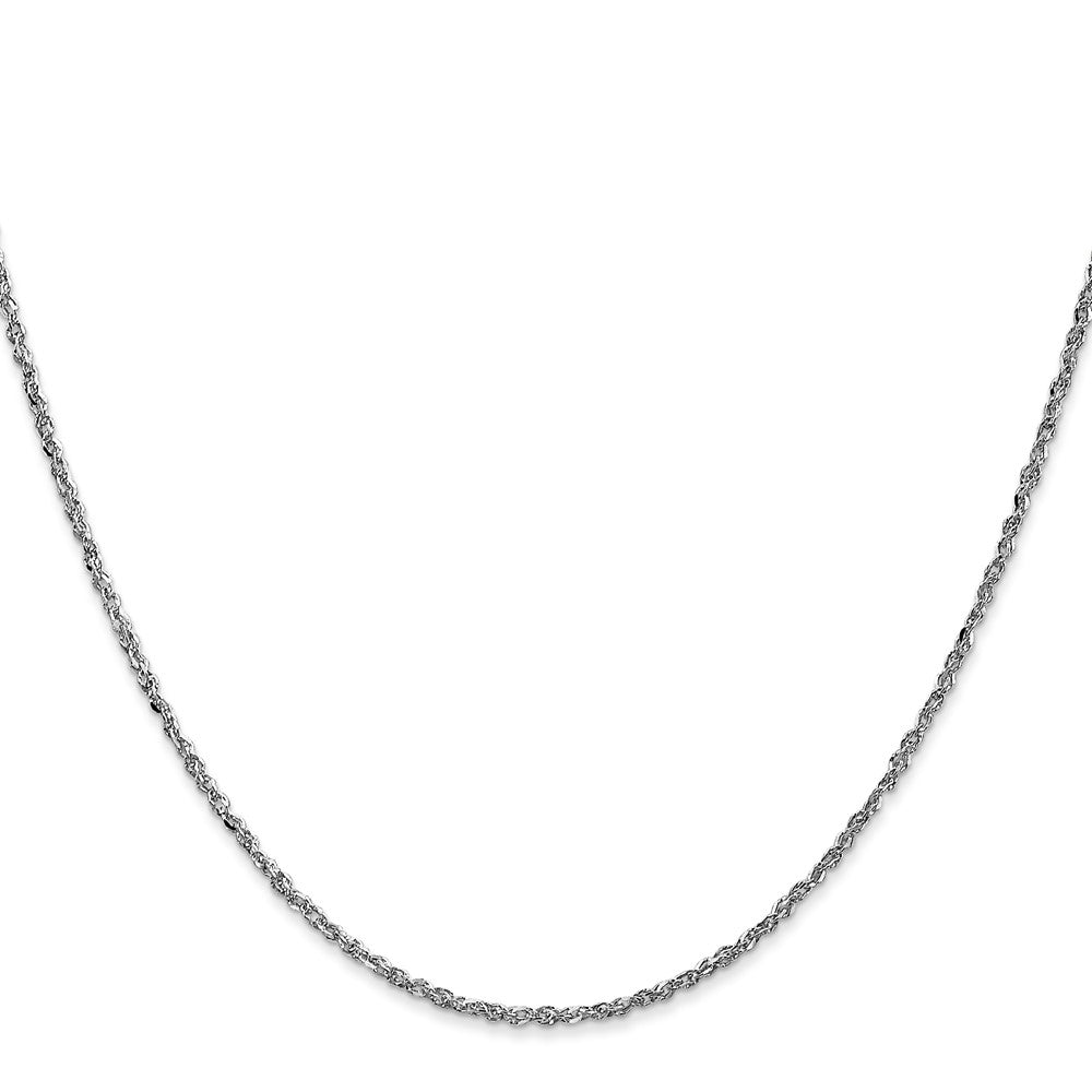 Buy Exclusive 14K White Gold Ropa Chain 1.7mm x 18-Inch - Stylish Jewelry Value