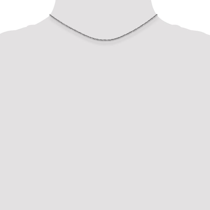 Buy Stylish 14K White Gold Ropa Chain - 14-Inch, 1.7mm, Lobster Clasp-3