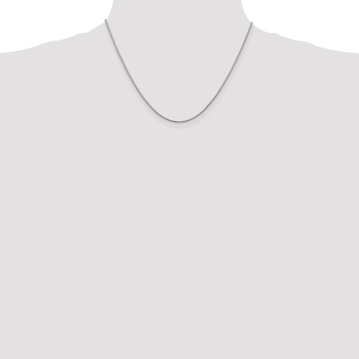 Buy Stylish 14K White Gold 18-Inch Snake Chain - 1.1mm, Luxury Design-4