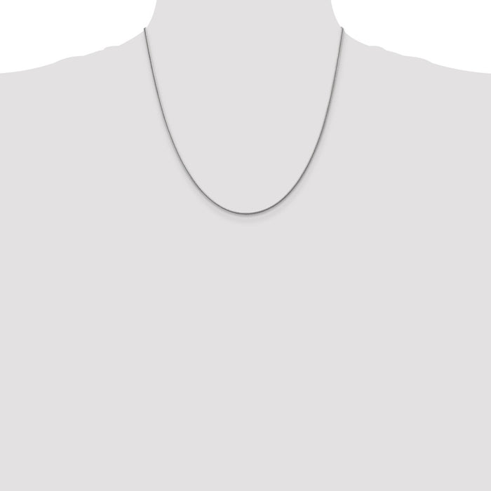 High-Quality 14K White Gold 20-Inch Snake Chain, Stylish 1.6mm Design-4
