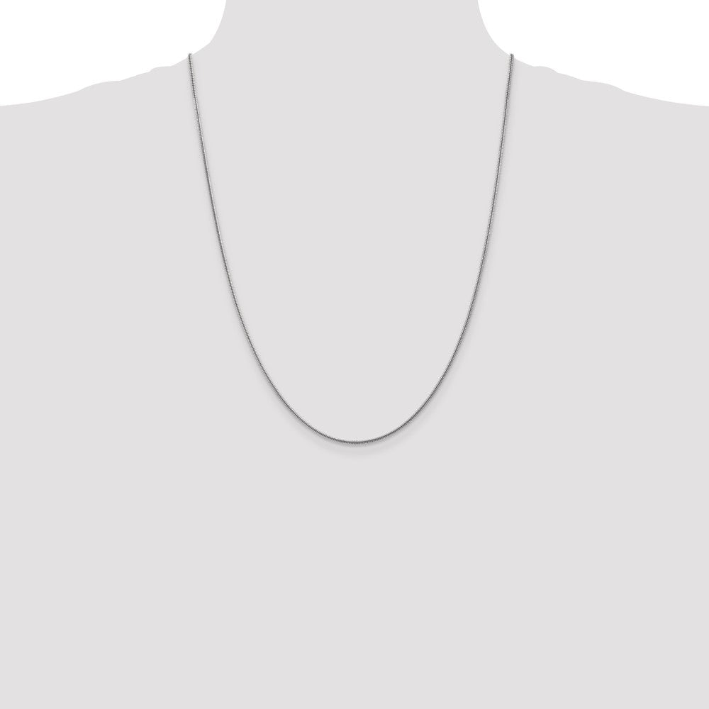 Buy 14K White Gold 24-Inch Snake Chain - Stylish 1.6mm, Affordable Luxury