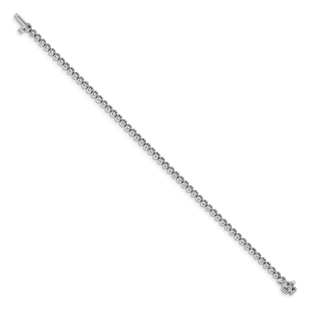 High-Quality 14K White Gold Tennis Bracelet - Stylish Modern Design, Affordable Price