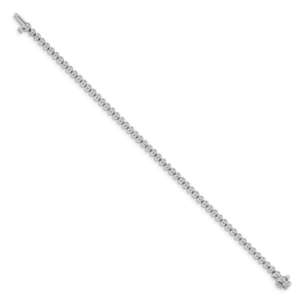 Exclusive 14K White Gold Diamond Tennis Bracelet - Stylish Luxury Value
