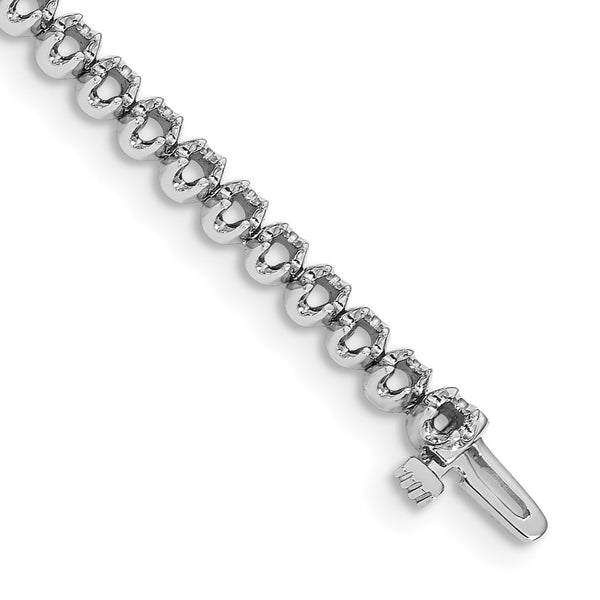 14K White Gold Tennis Bracelet Setting - Style GR1-1013344