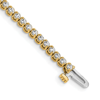 High-Quality 14K Gold 1.9mm Round VS Diamond Bracelet - Stylish Luxury Deal!