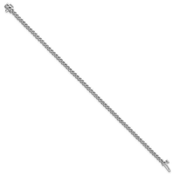 High-Quality 14K White Gold 1.9mm Round Diamond Bracelet Setting - Stylish Design-2