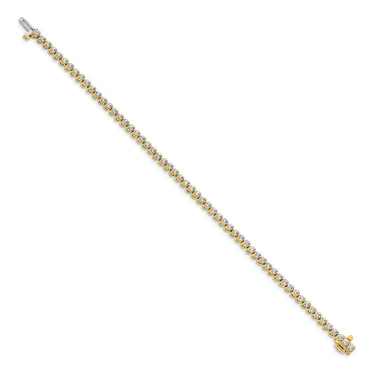 Buy Exclusive 14K Gold 2.3mm Round VS Diamond Bracelet - Stylish & Luxury Value!