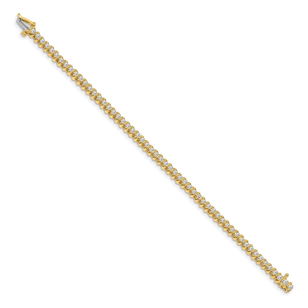 Shop Stylish 14K Gold Tennis Bracelet with 1.6 Carat Round Diamonds
