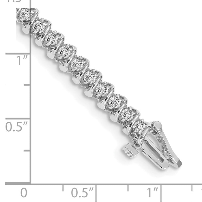 Buy Exclusive 14K White Gold 1.9mm Tennis Bracelet Setting - Stylish Value!-4
