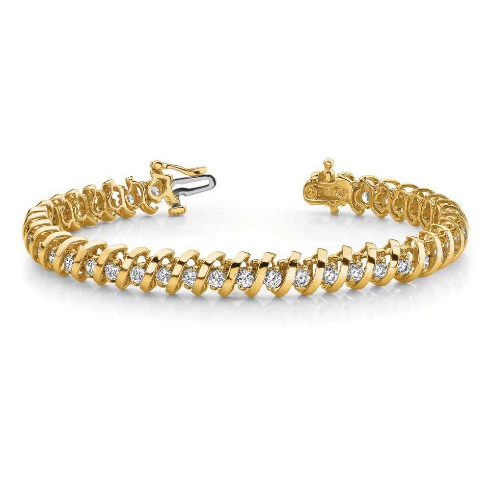 Shop Exclusive 14K AAA Quality Diamond Tennis Bracelet - Stylish Luxury Value