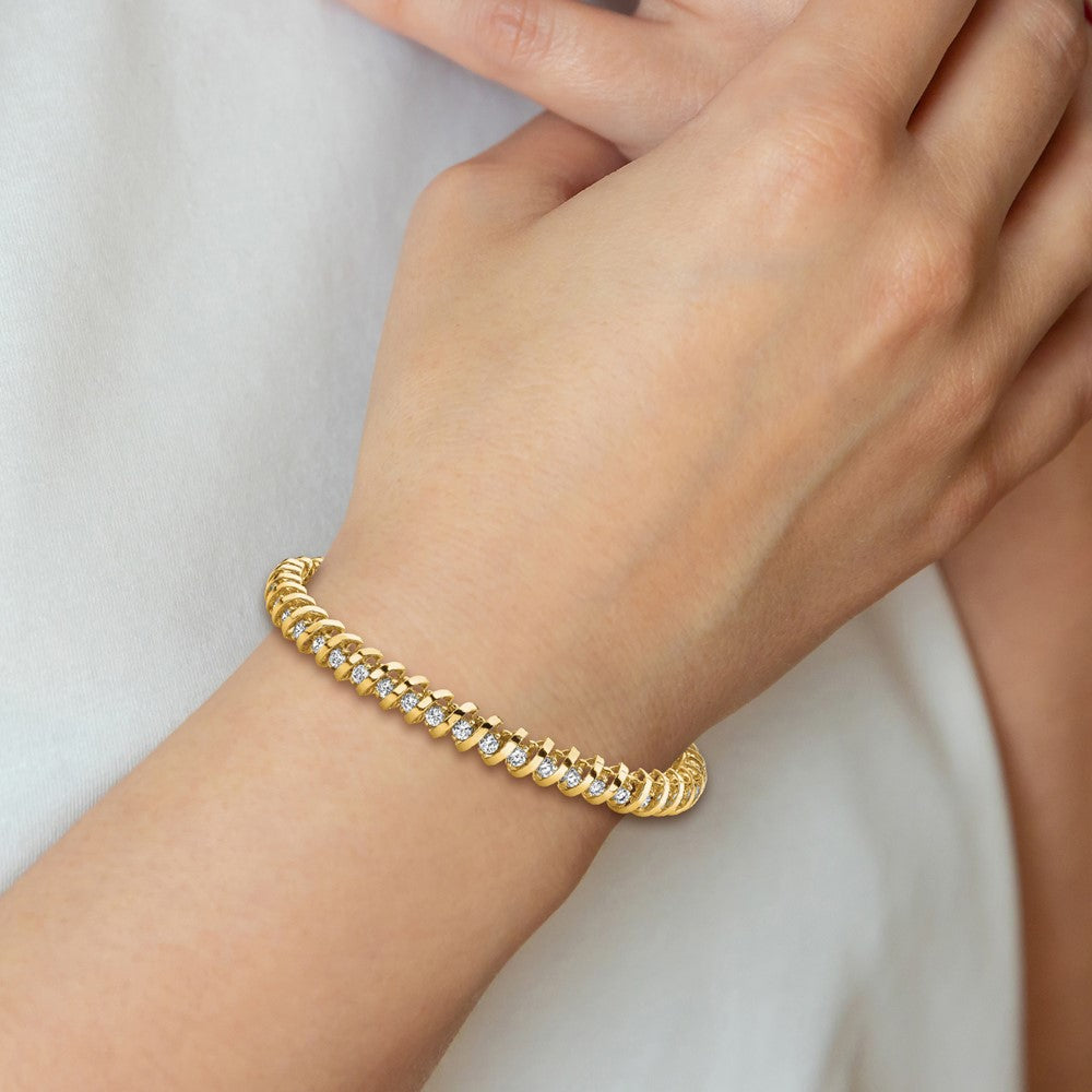 Buy Exclusive 14K Gold Diamond Tennis Bracelet - Stylish & Affordable Luxury!