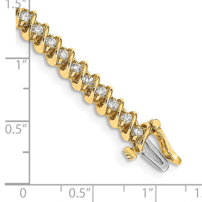 Buy Exclusive 14K Gold Diamond Tennis Bracelet - Stylish & Affordable Luxury!-4