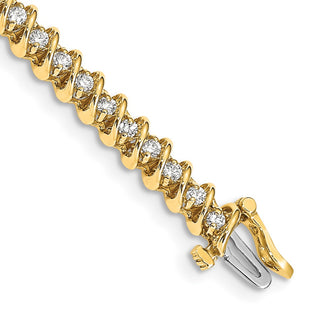 Shop 14K White Gold VS Diamond Tennis Bracelet - Stylish Luxury at Value Price
