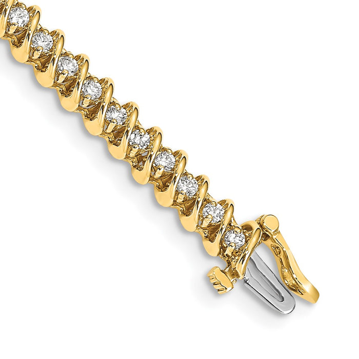 Buy Exclusive 14K Gold Diamond Tennis Bracelet - Stylish & Affordable Luxury!-1