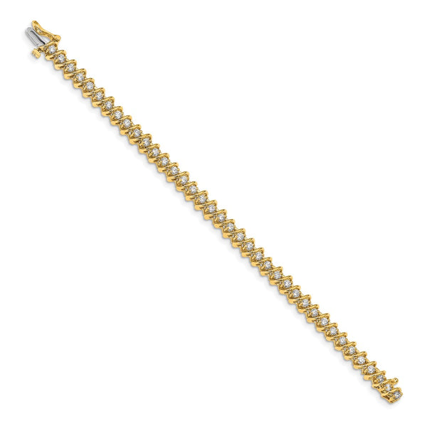 14K AAA Quality Diamond Tennis Bracelet - Style GR1-1020306