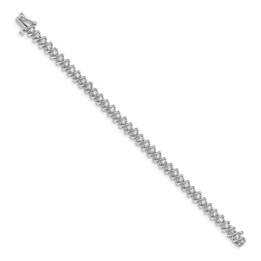 Shop 14K White Gold Diamond Tennis Bracelet | Stylish & Affordable Luxury