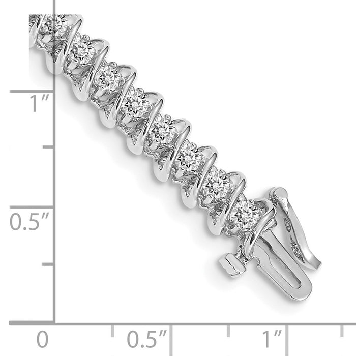 Buy Exclusive 14K White Gold Tennis Bracelet Setting for 2.7mm Stones - Luxury!-4