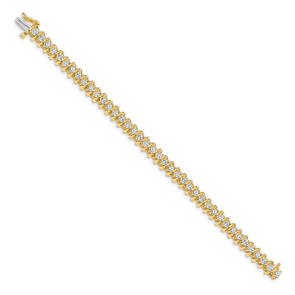 14K Gold 2.9mm Diamond Tennis Bracelet Setting