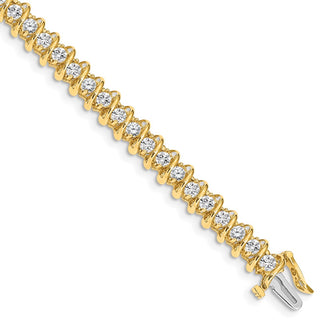 Shop Exclusive 14K Gold 2.9mm Diamond Tennis Bracelet Setting - Stylish Luxury