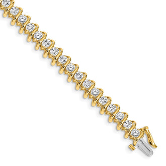 Shop Stylish 14K Gold 3.3mm Diamond Tennis Bracelet Setting - Luxury Value