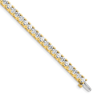 High-Quality 14K Gold Diamond Tennis Bracelet Setting - Affordable Luxury!