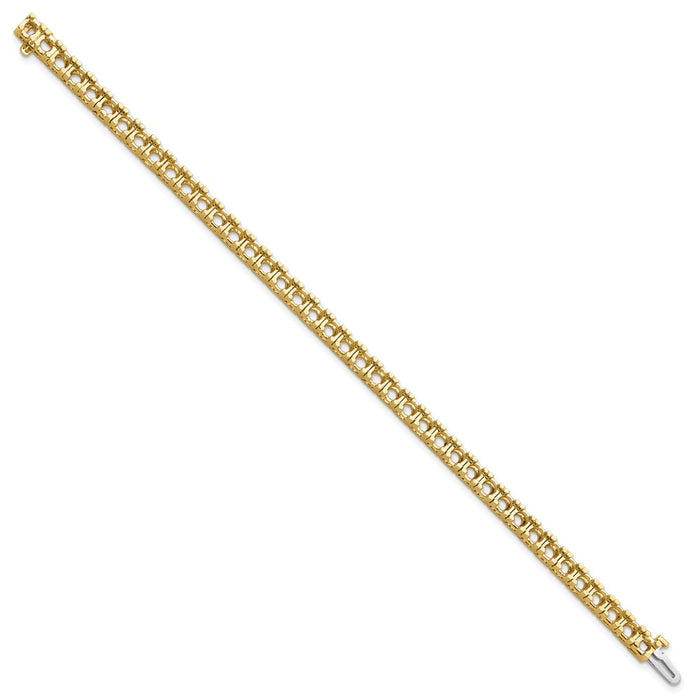 Shop Stylish 14K Gold Diamond Tennis Bracelet Setting - Affordable Luxury!-2