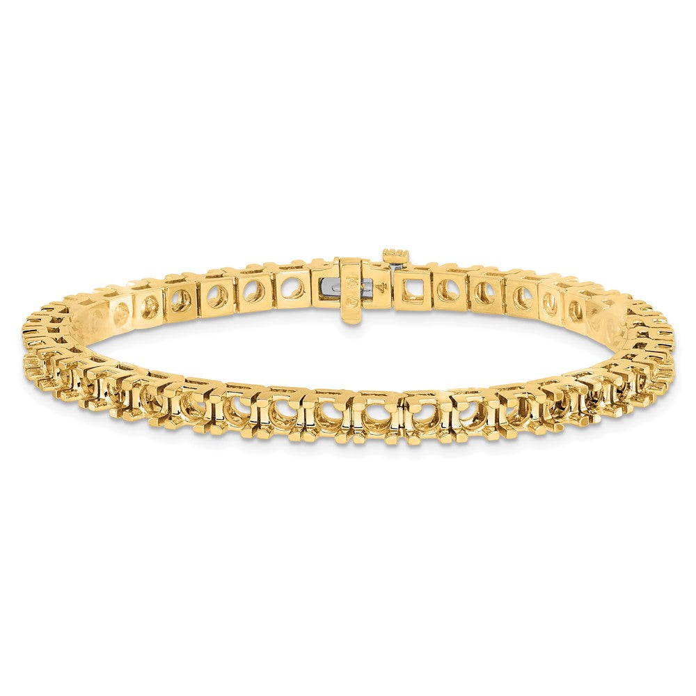 Shop Stylish 14K Gold Diamond Tennis Bracelet Setting - Affordable Luxury!